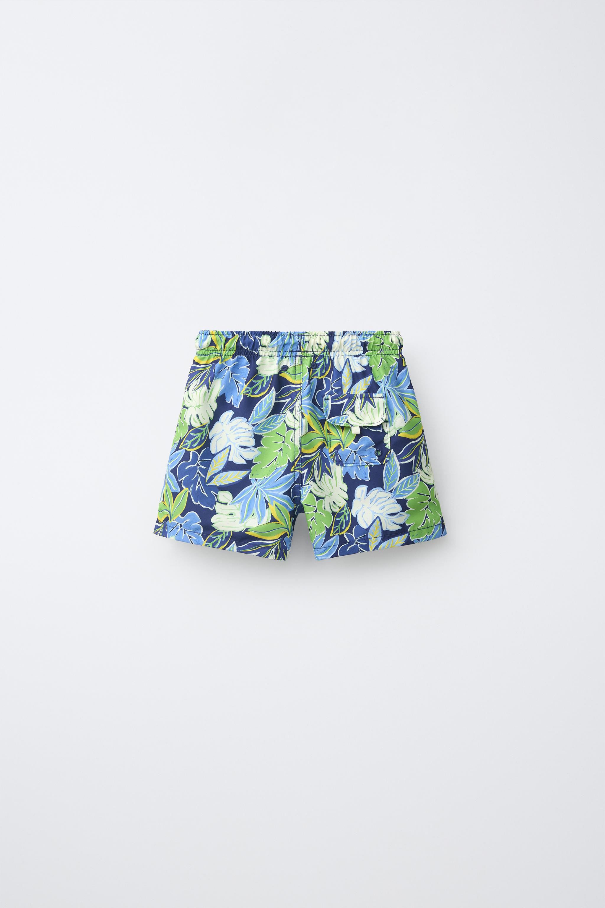 6-14 ANS/ SHORT DE BAIN À FEUILLES